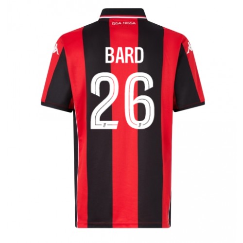 OGC Nice Melvin Bard  #26 Replika Hemmatröja 2025-26 Kortärmad